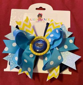 Los Angeles Football Boutique Hair Bow