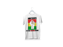 Load image into Gallery viewer, It&#39;s the Freedom For Me Juneteenth Size T-Shirt (Adult Sizes)
