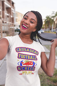Football and Cheer Mom T-Shirt (Adult Sizes)