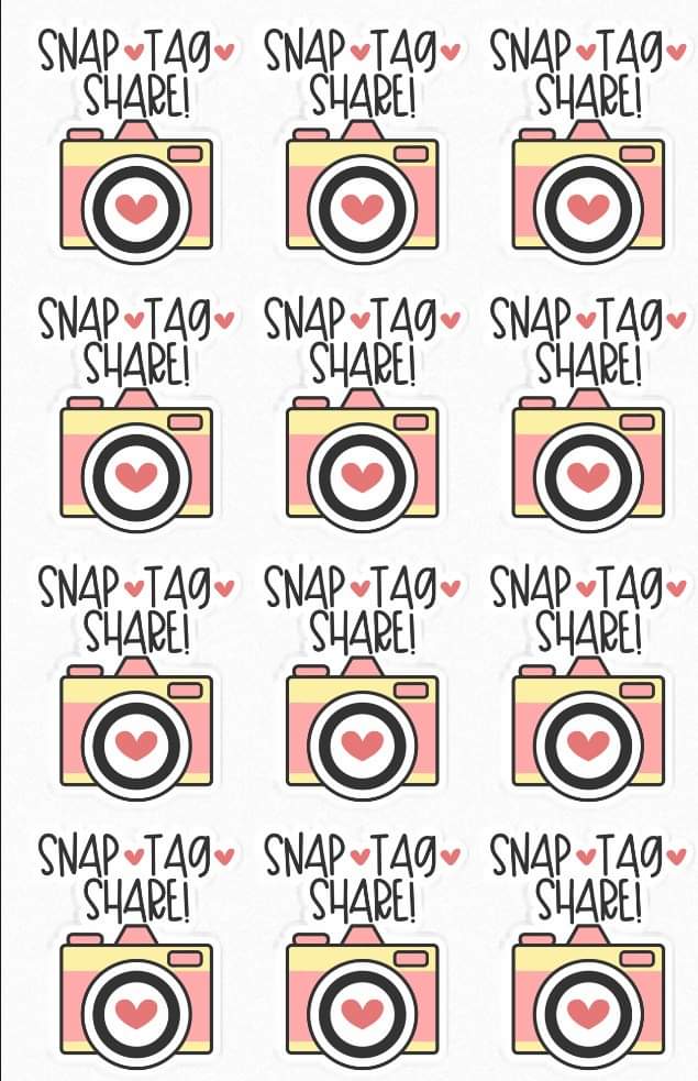 Snap, Tag, and Share Stickers