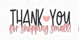Thank You For Shopping Small Sticker